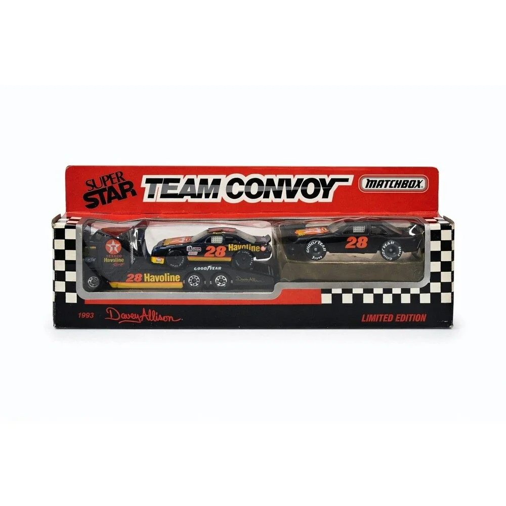 Matchbox Super Star‎ Team Convoy Davey Allison #28 Havoline NASCAR 1993 VG Box